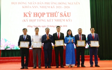  HĐND phường Đồng Nguyên tổng kết nhiệm kỳ 2021 - 2026